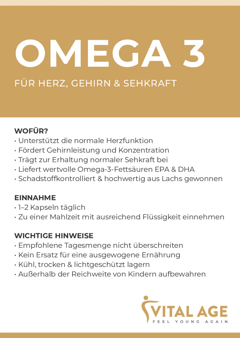 Omega 3 - Fischöl 90 Kapseln